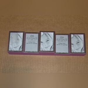 11x3.5" Green Tree Gallery Collage 5 Frame 2x3 Photos